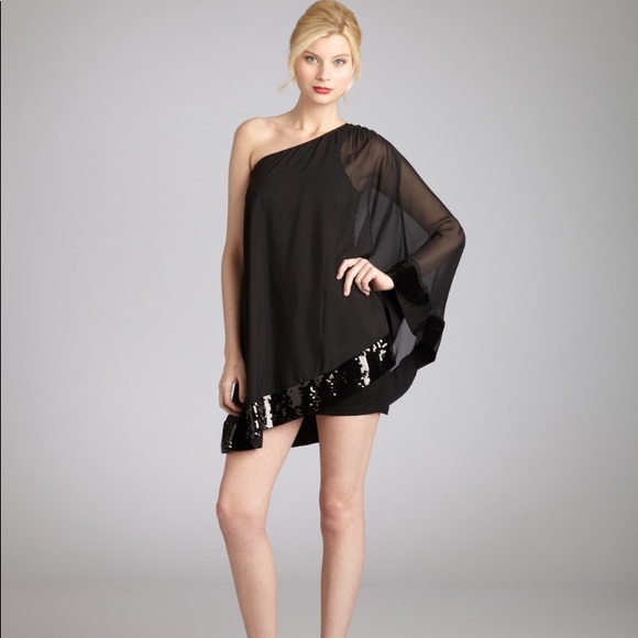 Julie Brown Black Dress with Sequins - Picture 3 of 4